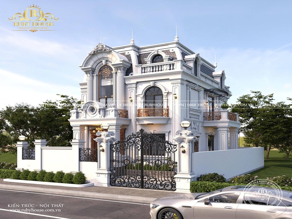Biệt thự tân cổ điển 11x20m đẳng cấp – Công trình Rubyhouse tại Hải Phòng