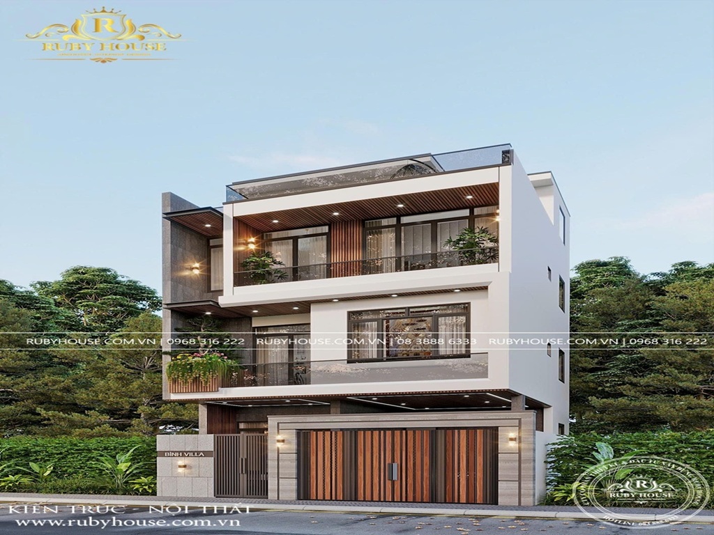 Thi công villa 7.5m mặt tiền – anh Bình Hải Phòng